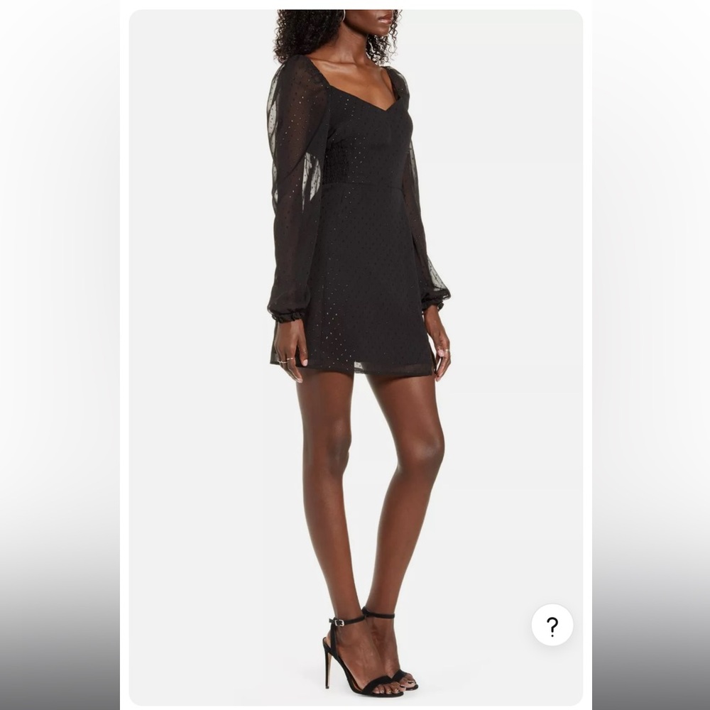 Leith Sweetheart Long Sleeve Mini Dress Size Small